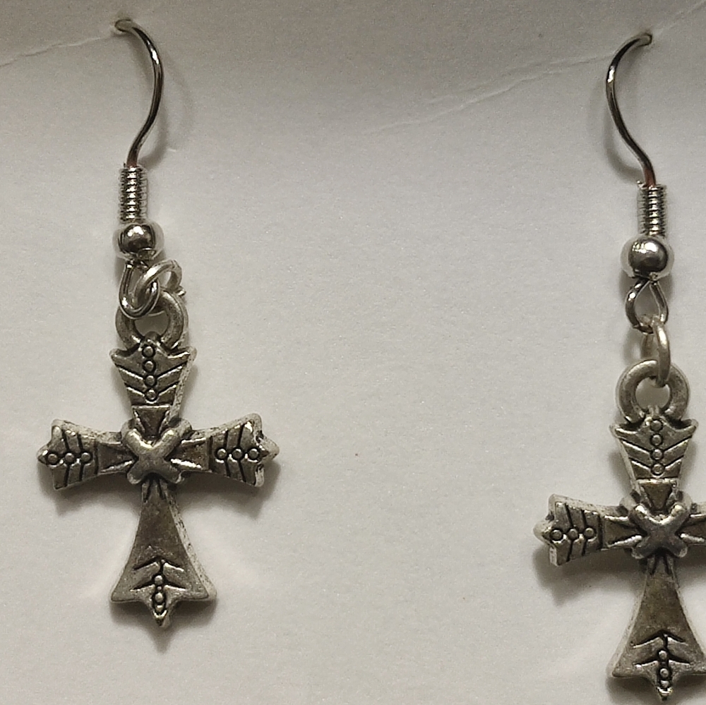 Cross earrings